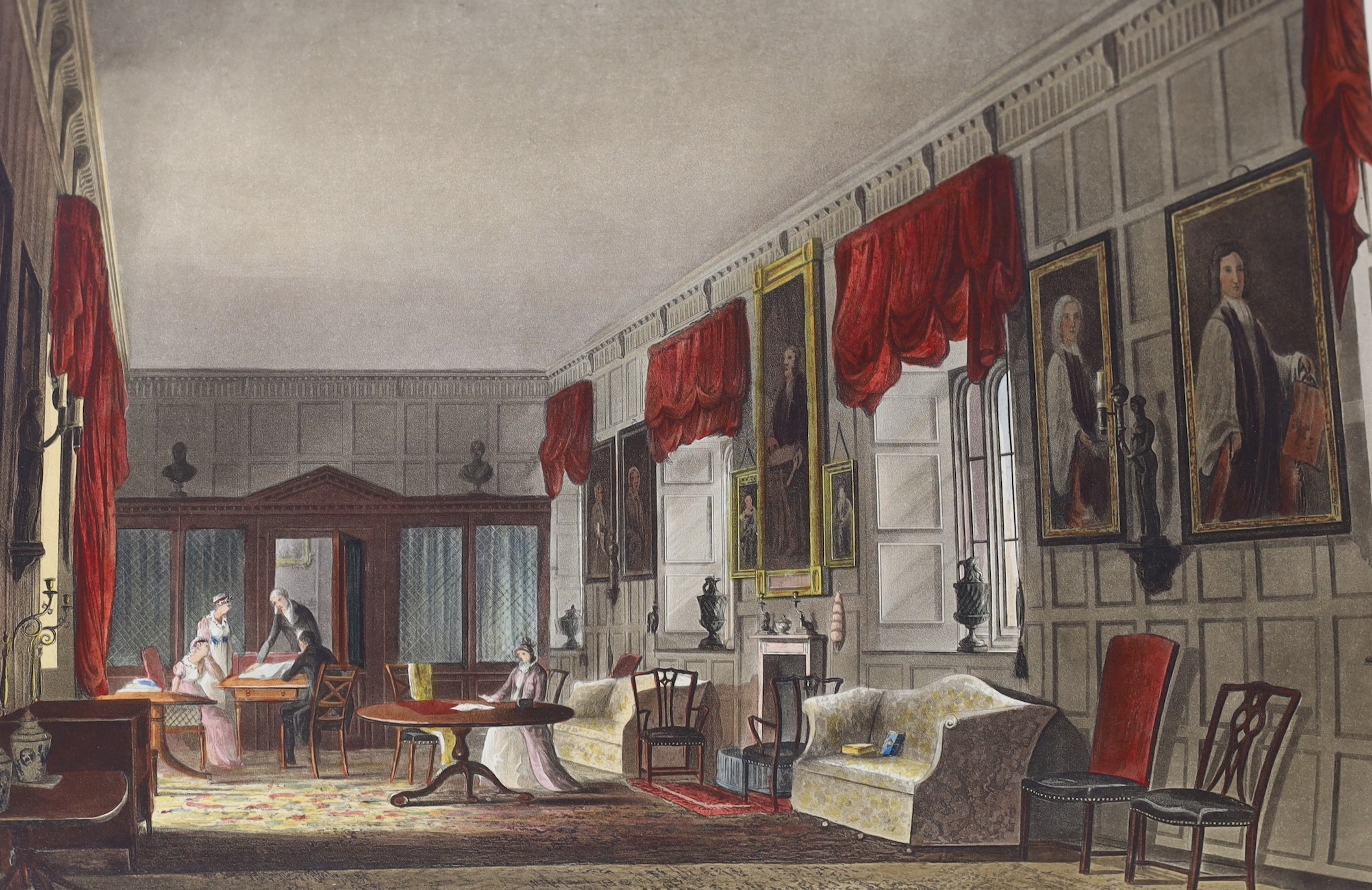 Ackermann Publications, Rudolph-London - The History of Winchester, Eton and Westminster….4to, red morocco gilt, by Birdsall, Northampton, with 48 hand-coloured plates after Pugin, Westall and others, London, 1816, with
